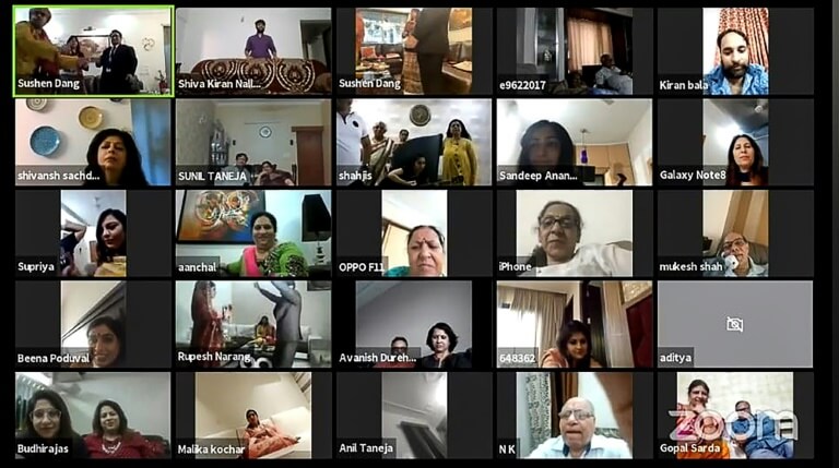 virtual wedding zoom video call