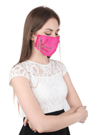 embroidered face mask