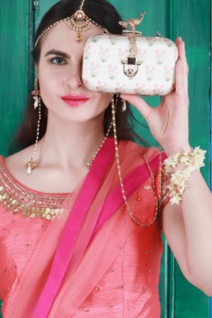 white woman's clutch