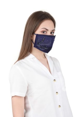 embroidered face mask