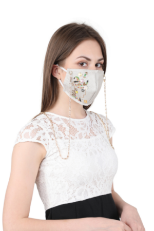 embroidered face mask