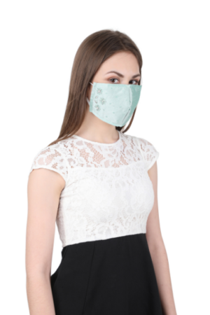 embroidered face mask