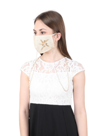 embroidered face mask