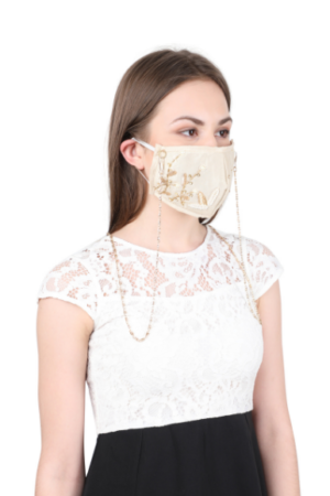 embroidered face mask
