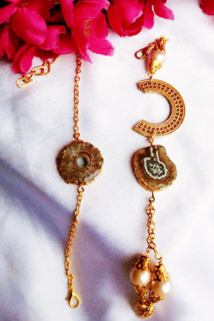 agate rakhi lumba set
