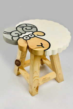 wooden kids stool