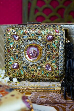 embellished clutch